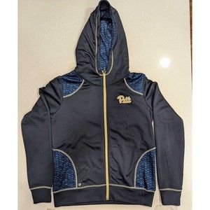 Pittsburg University Colosseum Full Zip Blue and Gold Hoodie Men's M